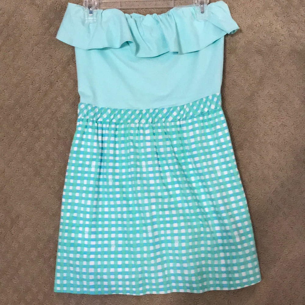 Straplesss ruffle Lilly Pulitzer Dress